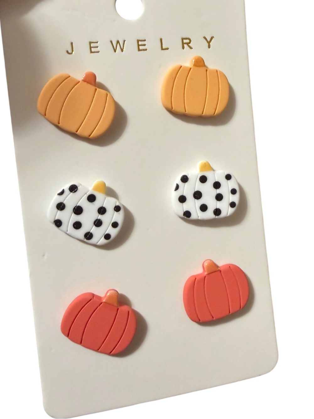 Pumpkin Stud Earring Set NEW